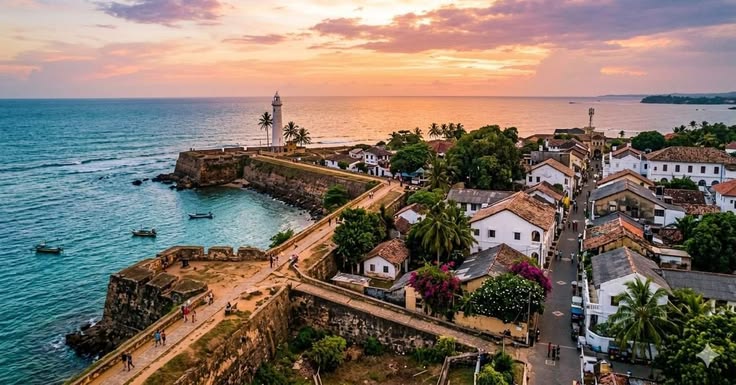 Colonial streets and ramparts of Galle Fort